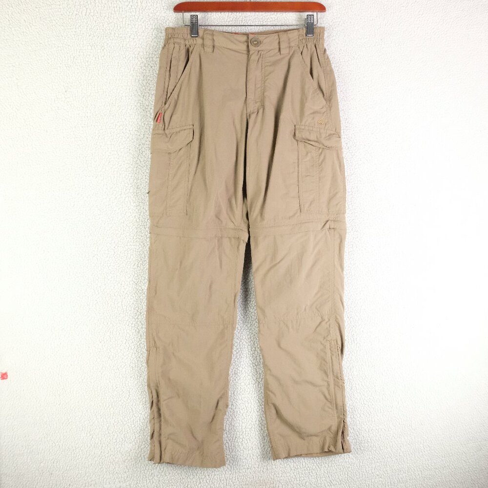 Craghoppers Pants Mens 30 Beige Convertible Hiking Caro Zip Hem Nosilife